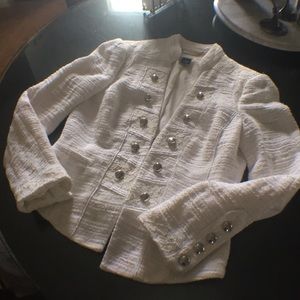 White House Black Market white fitted blazer